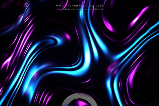 PSD abstract neon geometric background wavy gradient liquid or folds silk fabric