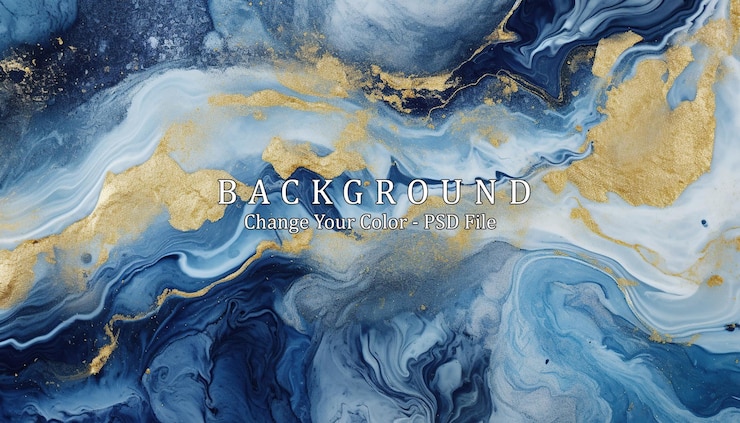 PSD abstract ocean watercolor generative ai