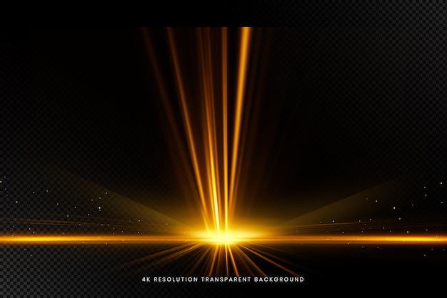 PSD abstract optical flares on transparent background