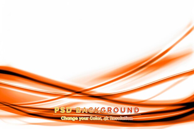 Abstract orange color background with motion wave