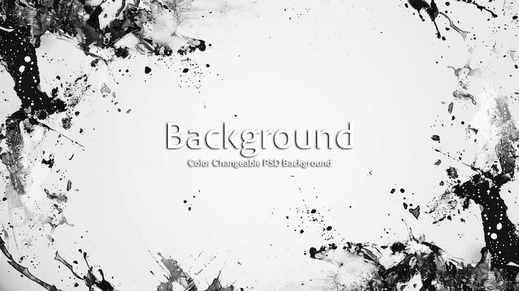 PSD 抽象的なペイント ブラッシュ グランジ テキスト 背景
