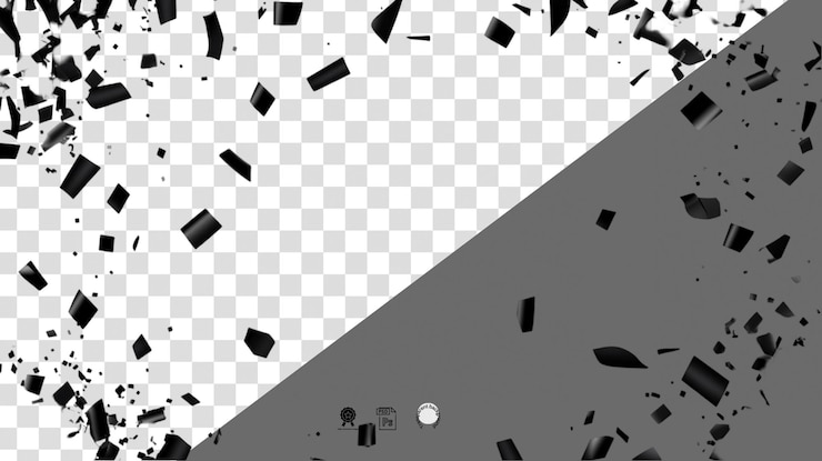 PSD abstract paint splatter on a white transparent png background