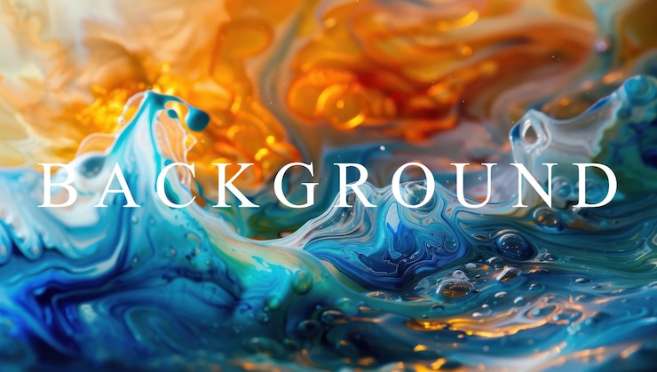 PSD abstract painting with vibrant colors