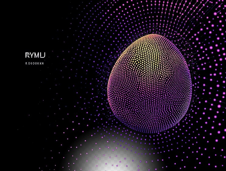 PSD abstract particle sphere