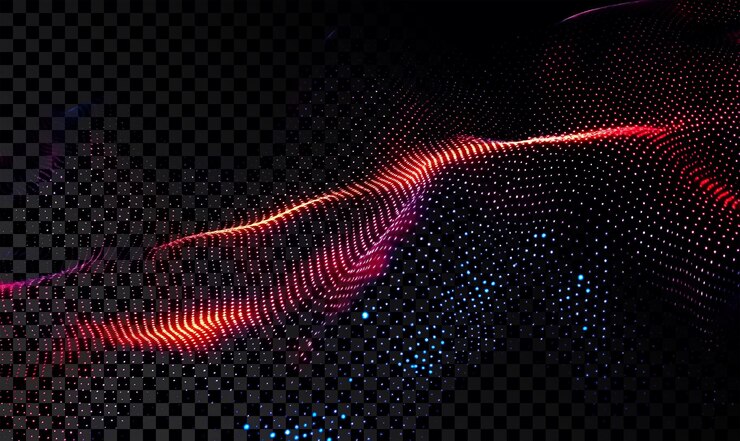 PSD abstract particle wave