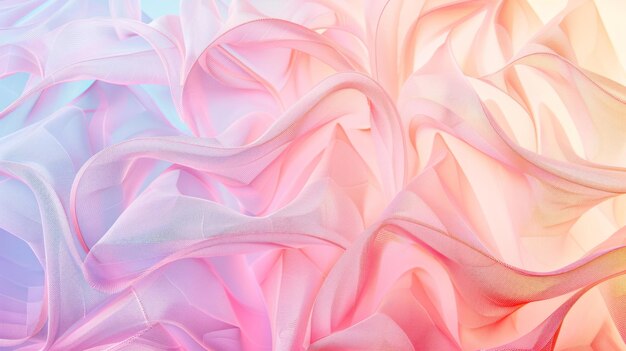 abstract pastel fabric texture with soft flowing folds and ombre color gradient