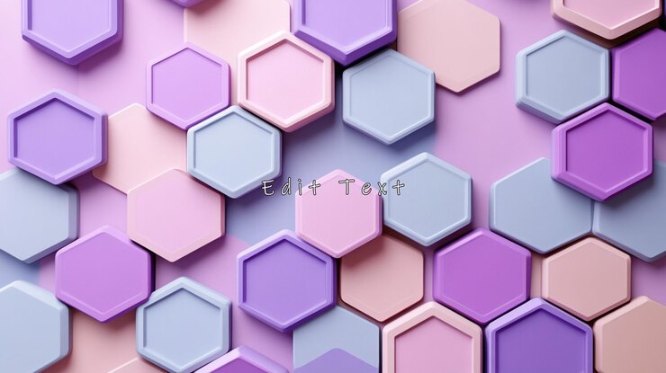 PSD abstract pastel hexagon pattern background 1