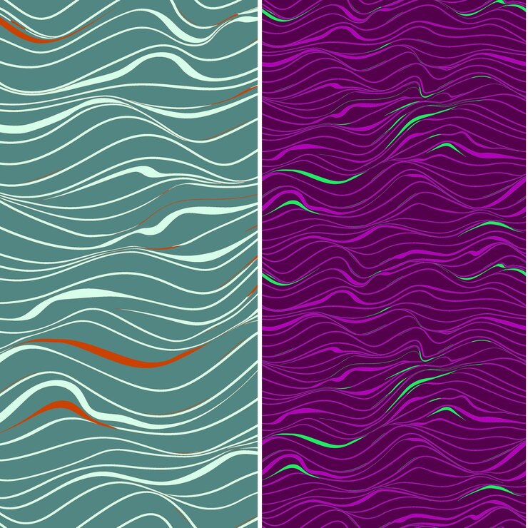 PSD abstract patterns with different colors and textures like the waves