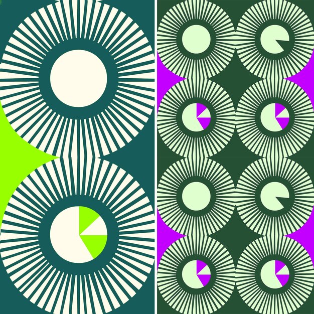 Абстрактные узоры с геометрическими формами и содержащиеся в Cir Creative Abstract Geometric Vector