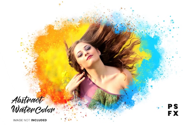 abstract photo effect psd