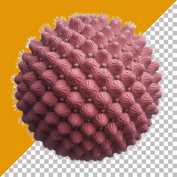 PSD abstract pink 3d sphere