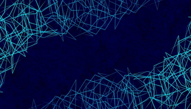 abstract plexus blue geometrical shapes connection and web concept digital communication and technology network background