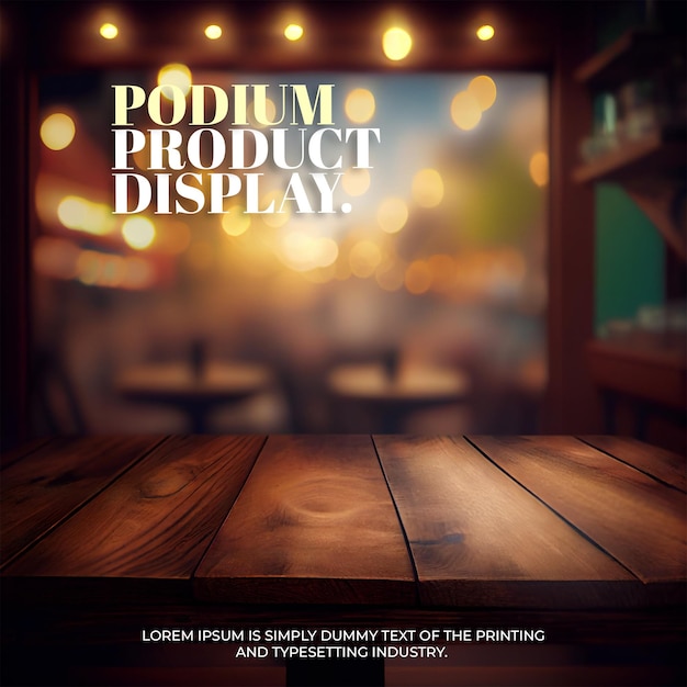 PSD abstract podium stage display mockup voor product presentatie scene product display 3d rendering