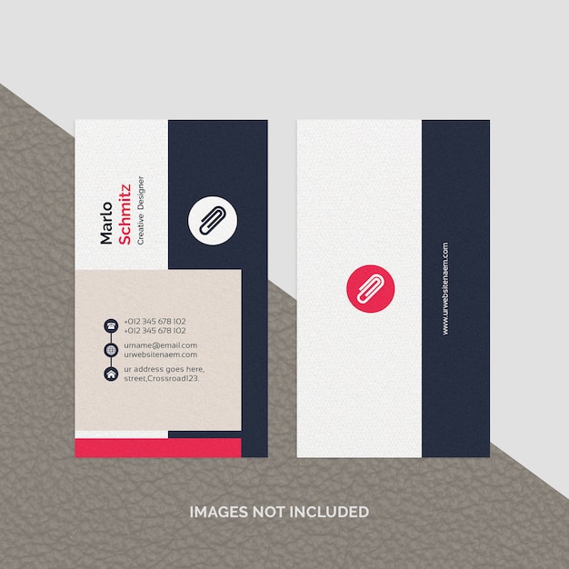 PSD abstract professional business card template