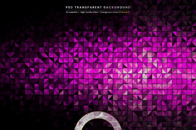 PSD abstract purple technology horizontal luminous on transparant background