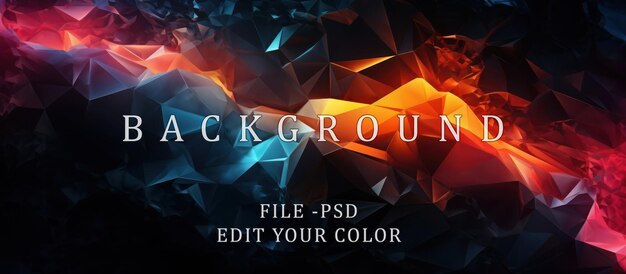 PSD abstract pyramid futuristic background of glowing particles