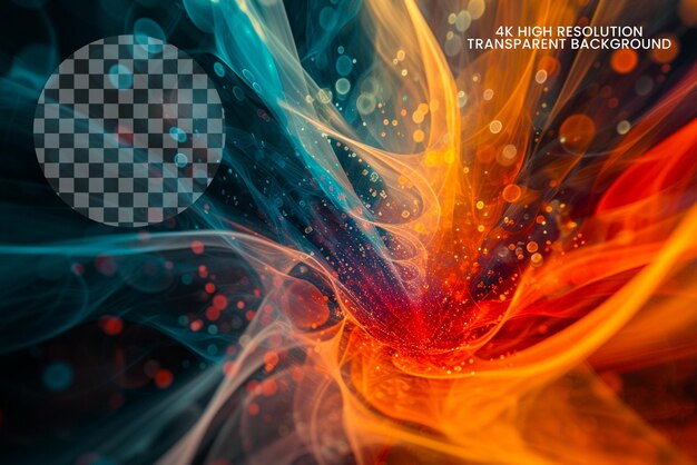 PSD abstract radiance conclude the series by revisiting on transparent background