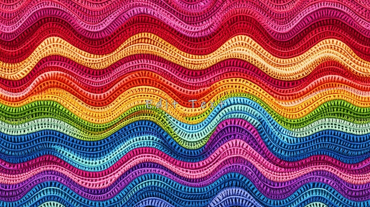 PSD abstract rainbow wave pattern background