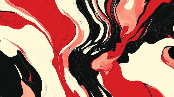 PSD abstract red black and white liquid marble texture
