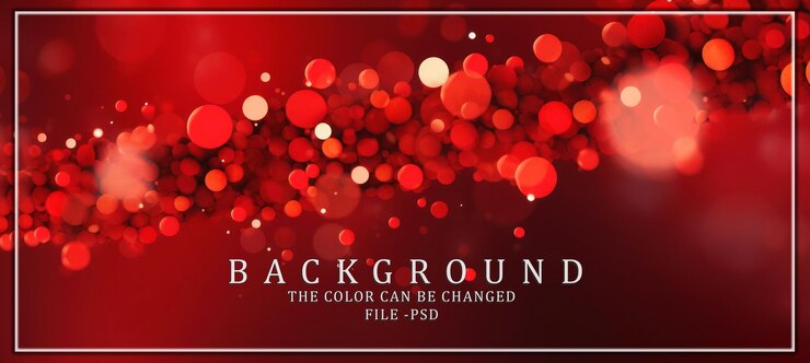 PSD abstract red blurred circles