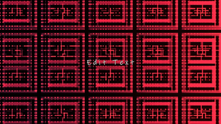PSD abstract red grid pattern with glowing dots
