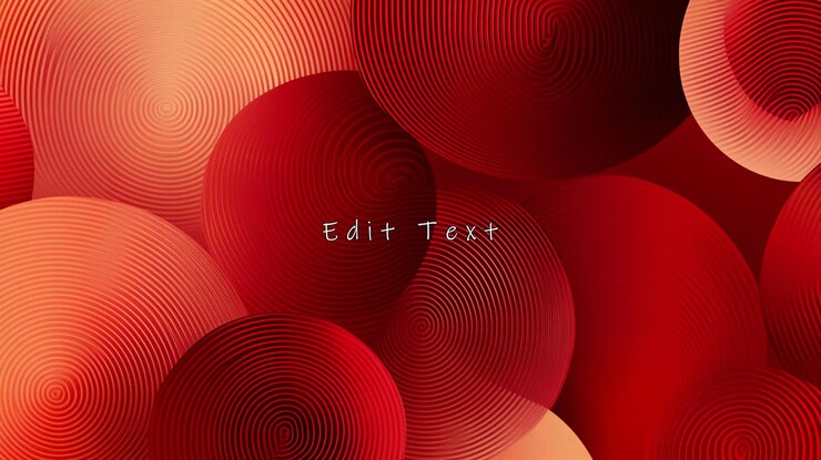 PSD abstract red and orange concentric circles background