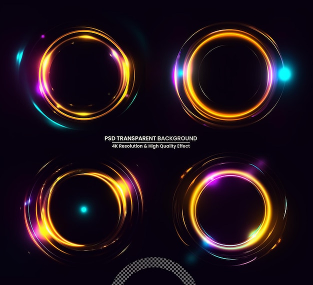 Abstract ring background with luminous swirling backdrop glowing spiral circle