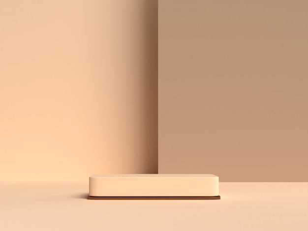 Abstract Scene Geometry Shape Podium Rendering