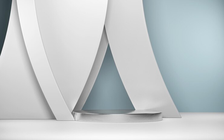 PSD abstract scene for product display with geometric shapes