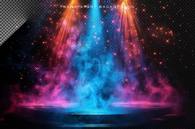 abstract schijnwerper podium licht doorzichtige overlay