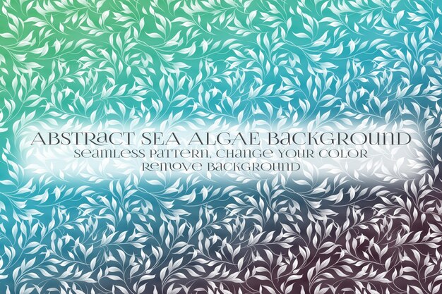 abstract sea algae pattern on remove background texture