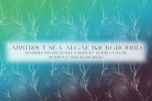 abstract sea algae pattern on remove background texture