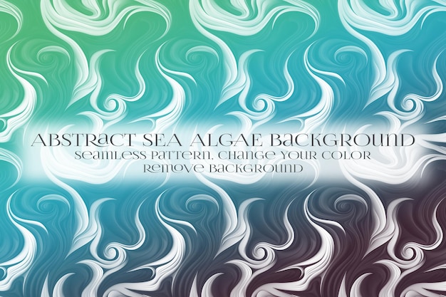 abstract sea algae pattern on remove background texture