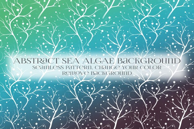abstract sea algae pattern on remove background texture