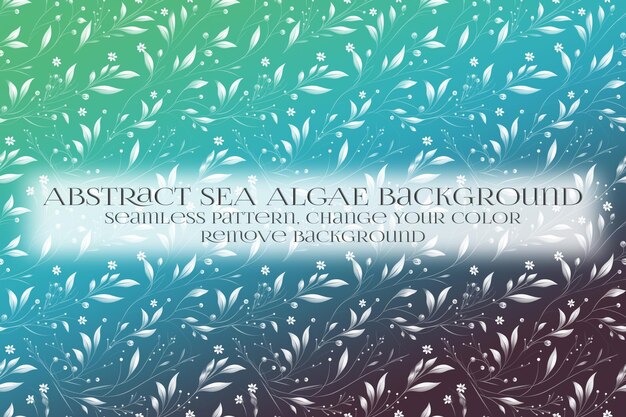 abstract sea algae pattern on remove background texture
