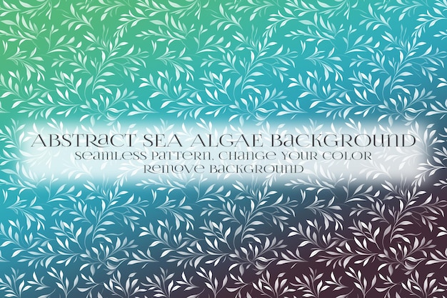 abstract sea algae pattern on remove background texture