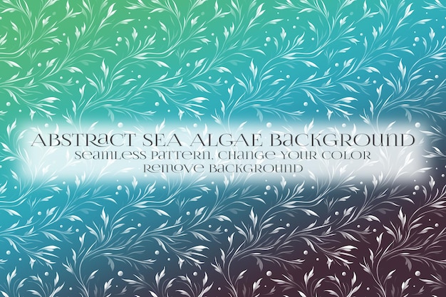 abstract sea algae pattern on remove background texture