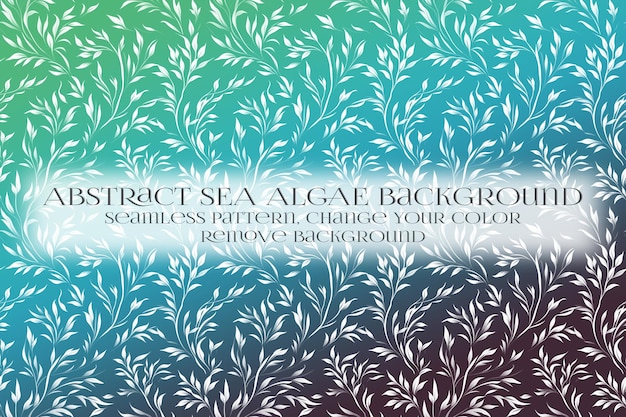 abstract sea algae pattern on remove background texture