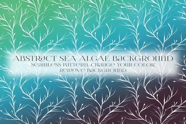 abstract sea algae pattern on remove background texture