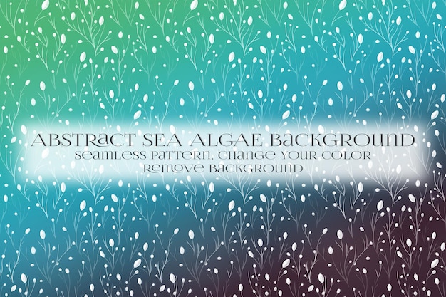 abstract sea algae pattern on remove background texture