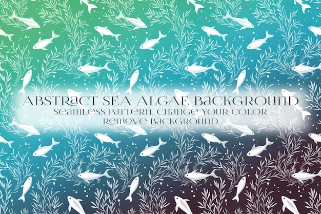 abstract sea algae pattern on remove background texture