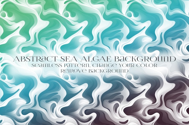 abstract sea algae pattern on remove background texture