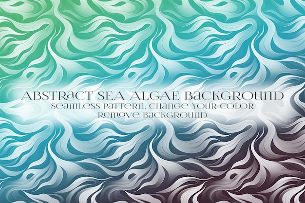abstract sea algae pattern on remove background texture