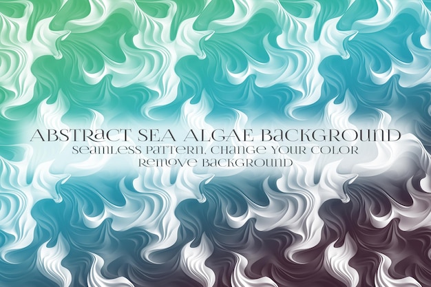 abstract sea algae pattern on remove background texture