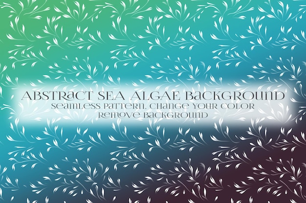 abstract sea algae pattern on remove background texture