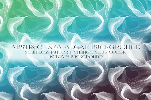 abstract sea algae pattern on remove background texture