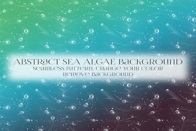 abstract sea algae pattern on remove background texture