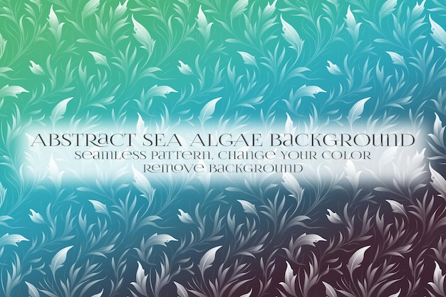 abstract sea algae pattern on remove background texture