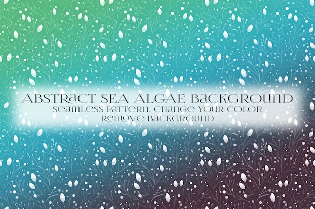 abstract sea algae pattern on remove background texture