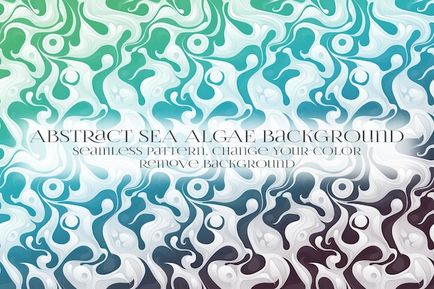 abstract sea algae pattern on remove background texture